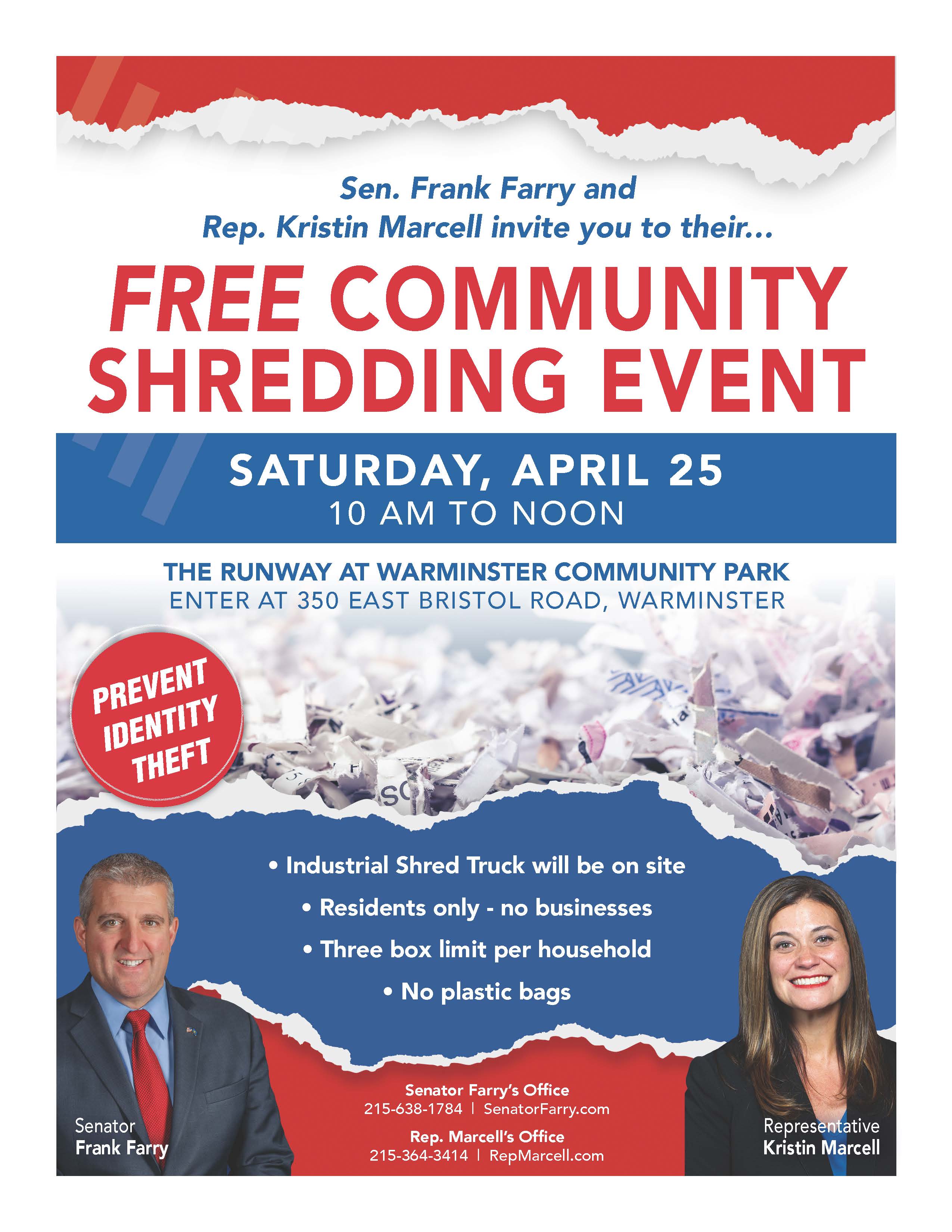 Shredding Event - April 25 