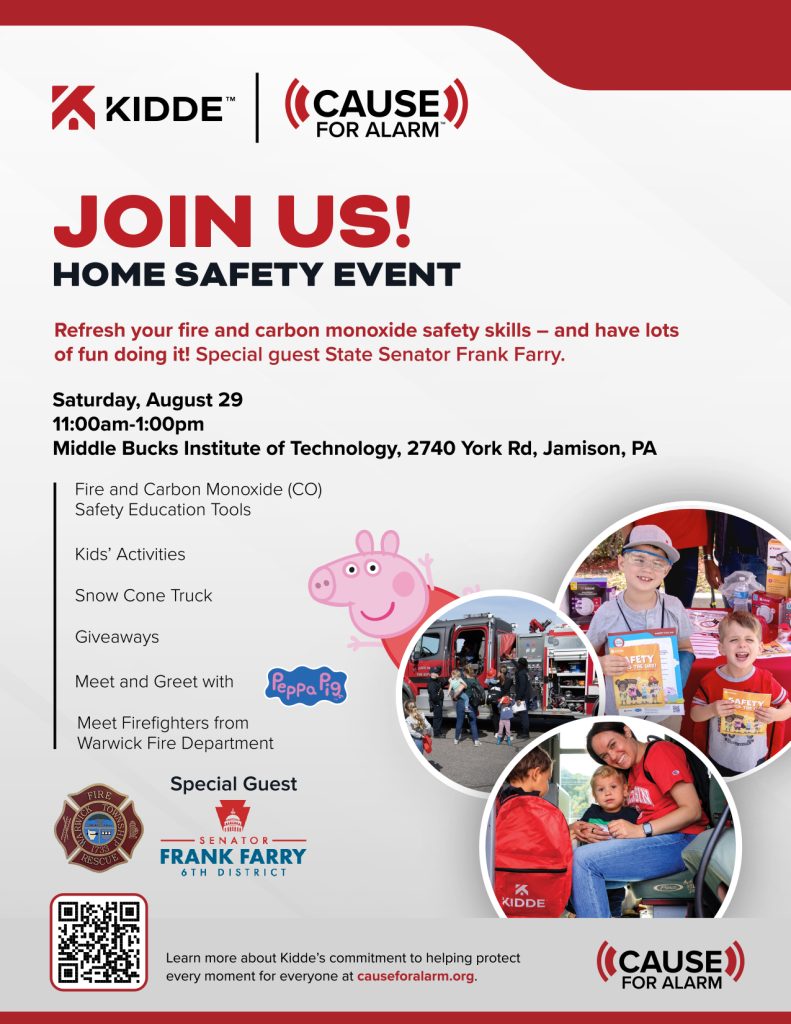 Senator Ferry Event - Kidde Cause for Alarm on August 29th, 2026, from 11-1pm